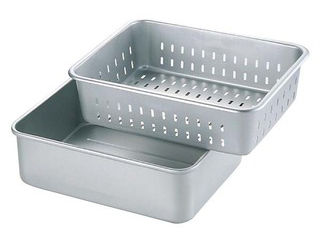 NAKAO 中尾アルミ製作所 アルマイト　深型　水切バットセット　小