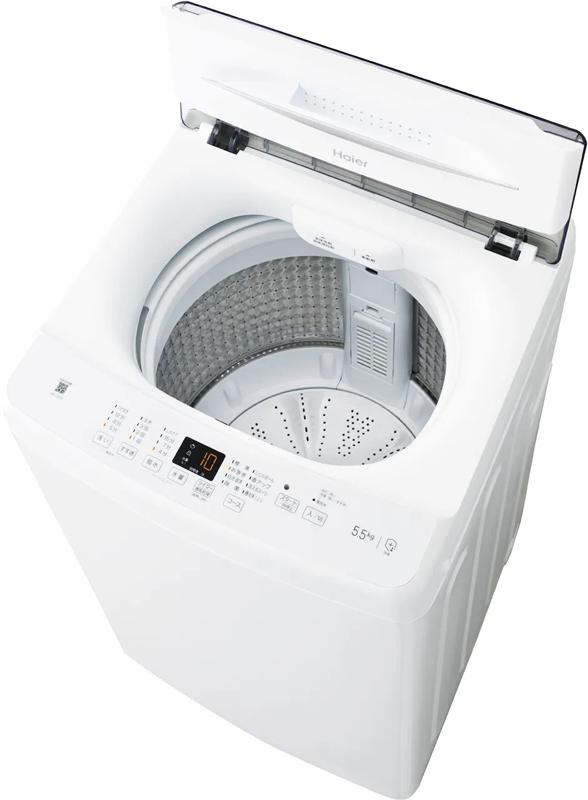 Haier ハイアール 【Bエリア限定配送】JW-U55B-W(ホワイト)全自動洗濯機【5.5kg】