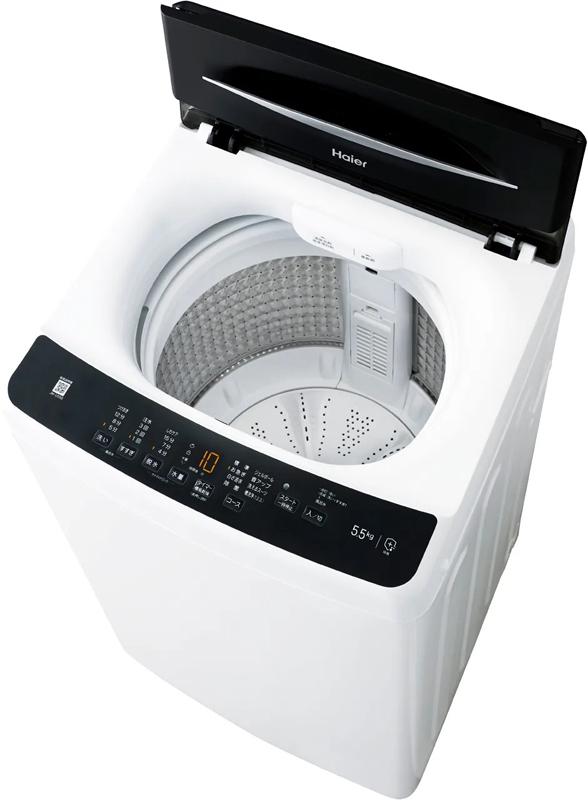 Haier ハイアール 【Bエリア限定配送】JW-U55B-K(ブラック)全自動洗濯機【5.5kg】