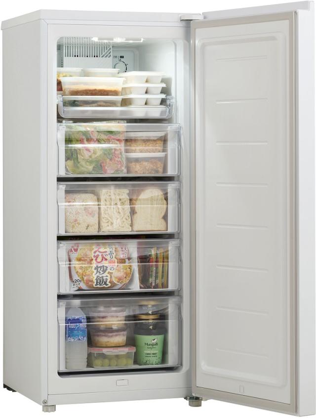 Haier ハイアール 前開き1ドア 冷凍庫 135L ファン式 ホワイトJF