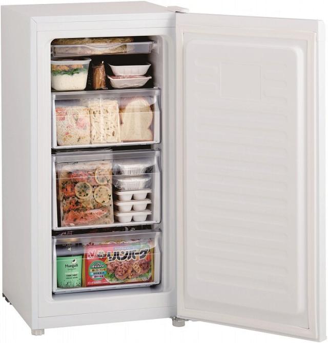 Haier ハイアール 【Bエリア限定配送】JF-U10A(W)前開き式冷凍庫【102L