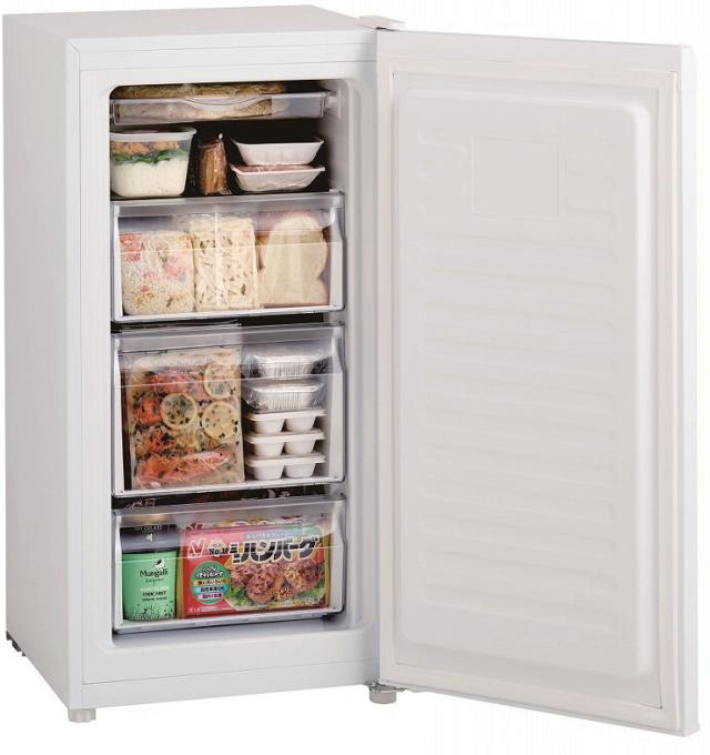 Haier ハイアール 【Bエリア限定配送】JF-HSU10A(W)ホ前開き冷凍庫