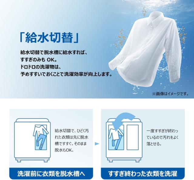Haier ハイアール 二槽式洗濯機 洗濯5.5脱水5.0kg JW-HSW50A W ホワイト「Bエリア限定配送」_3
