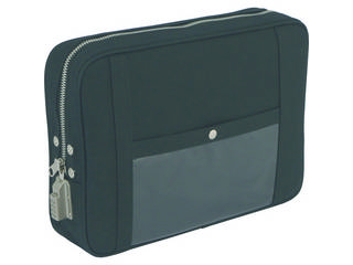 SE 三栄産業 帆布メール用ポーチ(LLサイズ)SED-1錠付 黒 PLL-SED-01