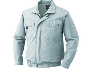 KUCHOFUKU/空調服 綿薄手タチエリウェアのみ シルバー 5Lサイズ KU91400-C06-S7