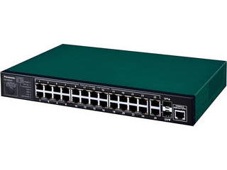 パナソニックEWネットワークス ギガスイッチイングハブ 26ポート＋ SFP2スロット PN26244 GA-MS24T