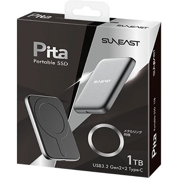 SUNEAST サンイースト USB Type-C接続ポータブルSSD 1TB Pita Portable 外付けSSD SEPS0001T2LP1F