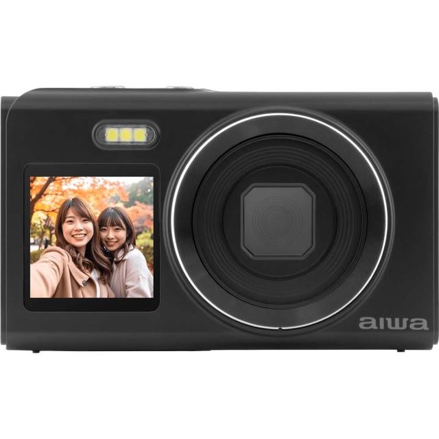 aiwaデジタル 1600万画素 コンパクトデジタルカメラ aiwa cam DCB-2 ブラック JA5-DCM0003(BK)