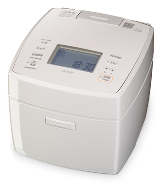MITSUBISHI 三菱 NJ-VS10H-W(白亜麻)　IH炊飯器　備長炭 炭炊釜 「熾火」 5.5合炊き