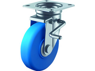 YUEI CASTER ユーエイ 産業用キャスターダブルS付自在車150径MCナイロン車輪 MCBJB-150(R)