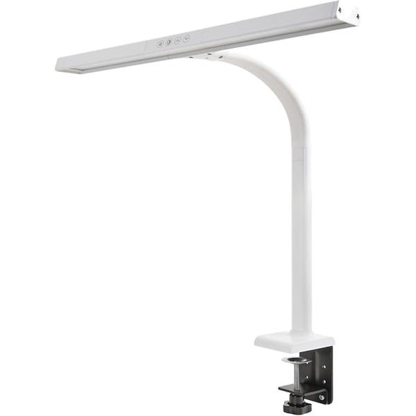 TAIGASHOJI 大河商事 wasser40 ワイド50cm 広々セードLEDデスクライト クランプ式 ホワイト
