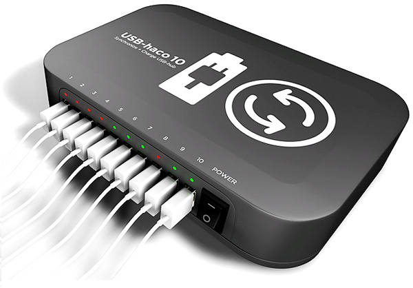 エム・ティ・プランニング 2.1A急速充電対応USBハブ USB-haco10 IPC-UH-10