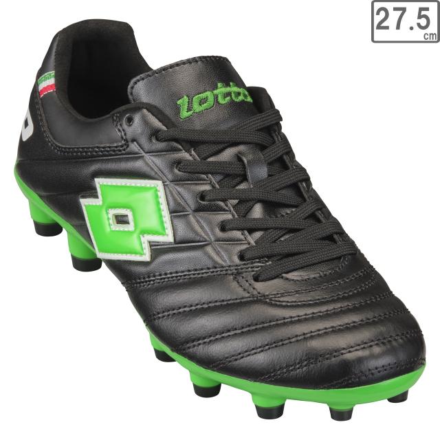 LOTTO ロット 【メンズ】サッカーシューズ STADIO JP 【ブラック/グリーン】【27.5cm】 LO-STADIO-1