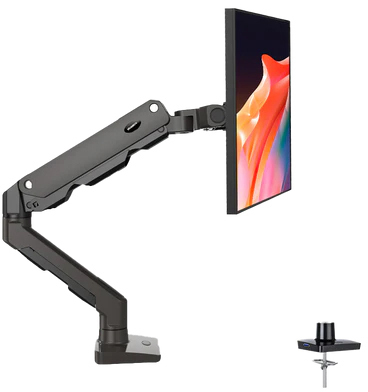 Owltech オウルテック ガススプリング式モニターアーム/27-49インチサイズモニター対応/シングル画面/ブラック HNSS34G