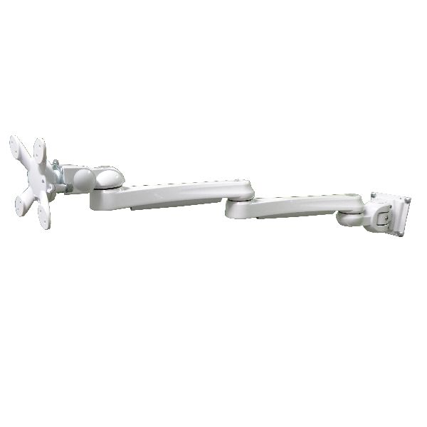 モダンソリッド 水平多関節アーム(壁面取付タイプ)ホワイトモデル LA-55-5Q-WHの通販は 32,487円