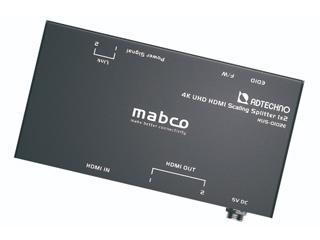 ADTECHNO エーディテクノ HUS-0102E　スケーリング機能搭載 業務用薄型HDMI 2.0a 2分配器
