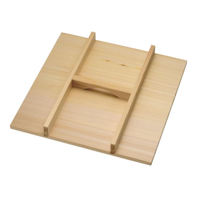MIYABI 雅漆工芸 木製　角セイロ用　手付蓋(サワラ材) 42cm用