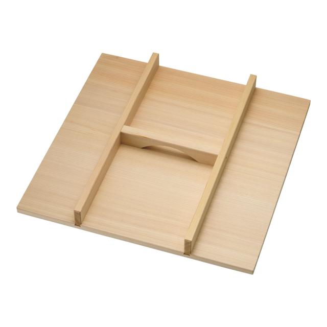 MIYABI 雅漆工芸 木製　角セイロ用　手付蓋(サワラ材) 45cm用