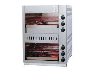 ASAHISUNRED アサヒサンレッド 【代引不可】【as】ガス赤外線上火式グリラーダブルタイプ／ＡＳ−６６ＥＸ　ＬＰガス　の通販は 127,650円