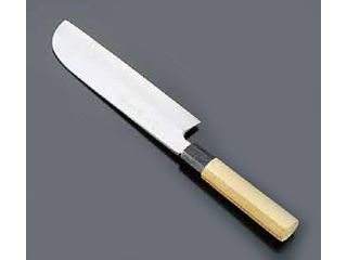 AOKI 青木刃物製作所 【堺孝行】シェフ和庖丁 銀三鋼 鎌型薄刃／18cm