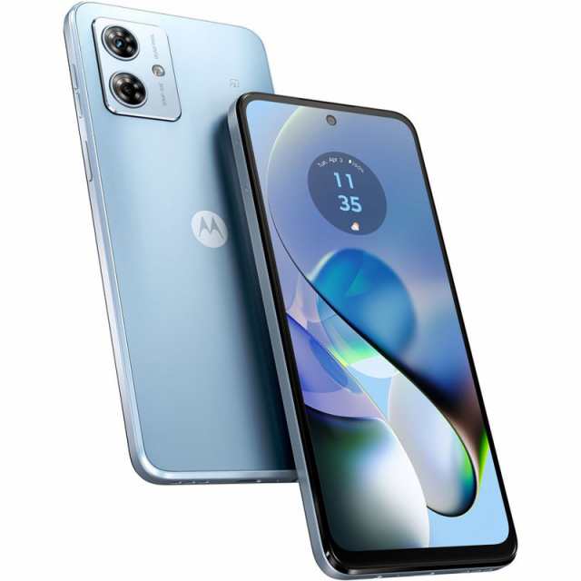 Motorola モトローラ 6.5型SIMフリースマートフォン moto g64 5G PB2G0001JP シルバーブルー