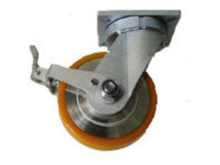 YODONO/ヨドノ 【代引不可】超重量用高硬度ウレタン自在車ストッパー付 2000kg用 HDUJ200STの通販は 71,732円