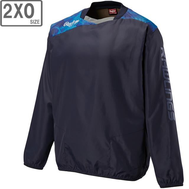 ローリングス Rawlings コンバット 長袖ウインドピステ【ネイビー】【2XOサイズ】AOS14S04の通販は 6,006円