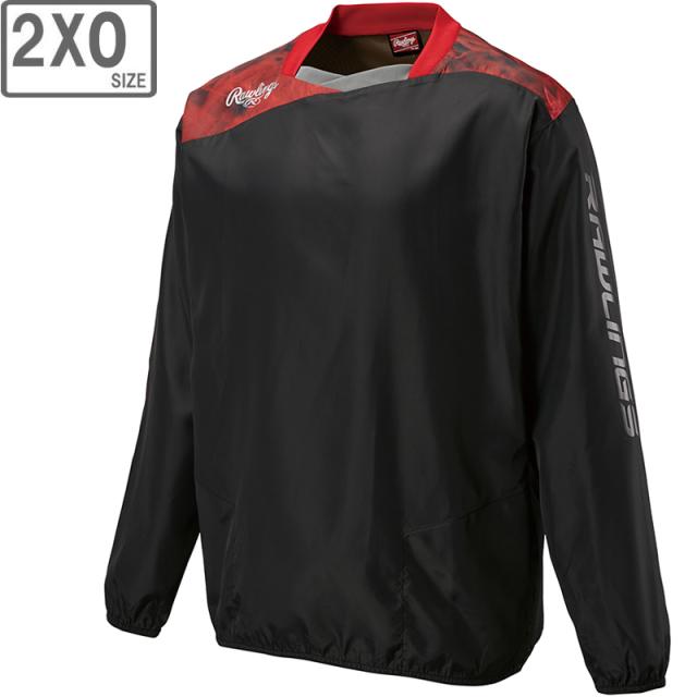 ローリングス Rawlings コンバット 長袖ウインドピステ【ブラック/レッド】【2XOサイズ】AOS14S04の通販は 6,006円