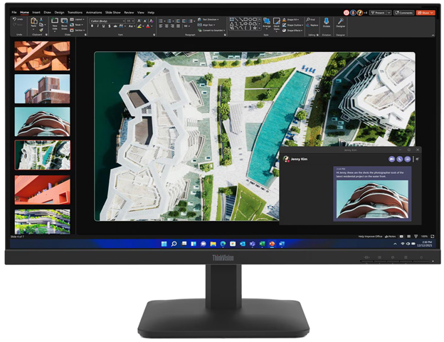 Lenovo レノボ フルHD対応 27型ワイド液晶ディスプレイ ThinkVision S27-4e (VGA、HDMI/ブラック/3年保証/IPS) 64BEKAR1JP