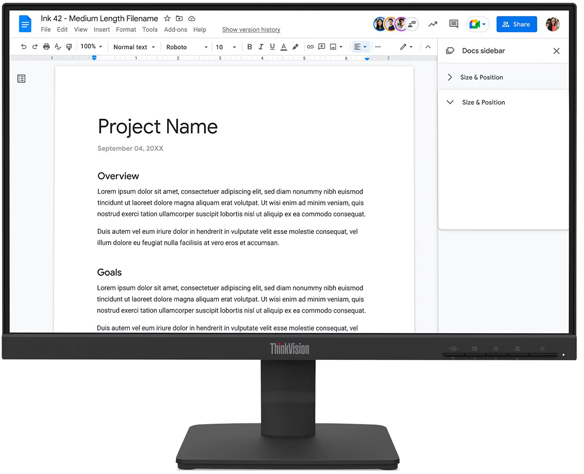 Lenovo レノボ フルHD対応 21.5型ワイド液晶ディスプレイ ThinkVision S22-4e (ブラック/3年間フル保証/IPS) 64CBKAR6JP