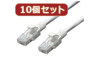 変換名人 変換名人 【10個セット】 LANケーブル CAT5 10.0m LAN5-CA1000X10