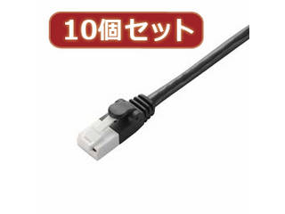 ELECOM エレコム 【10個セット】 エレコム　ツメ折れ防止LANケーブル(Cat6) LD-GPT/BK50X10