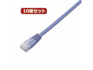 ELECOM エレコム 【10個セット】 エレコム　Cat5e準拠LANケーブル LD-CTN/BU5X10