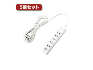 エレコム 【5個セット】エレコム 雷ガードタップ T-K1A-2650WH T-K1A-2650WHX5