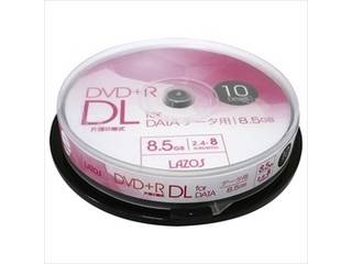 Lazos 200枚セット(10枚X20個) Lazos データ用DVD+R DL L-DDL10PX20