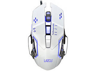 リーダーメディアテクノ 【10個セット】リーダーメディアテクノ 有線ゲーミングマウス 6ボタン ホワイト L-MSG6-WX10
