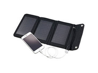 ARTEC 【5個セット】 ARTEC 折りたたみ式ポータブルソーラー充電器 5W ATC52033X5