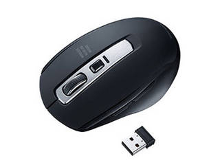 サンワサプライ 【5個セット】 サンワサプライ ワイヤレスブルーLEDマウス MA-WBL161BKX5