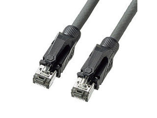 サンワサプライ 【5個セット】 サンワサプライ カテゴリ6A STP LANケーブル KB-T6ASTP-05GYX5