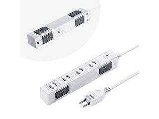 サンワサプライ 【5個セット】 サンワサプライ 雷ガードタップ TAP-SPWMG24-3X5の通販は