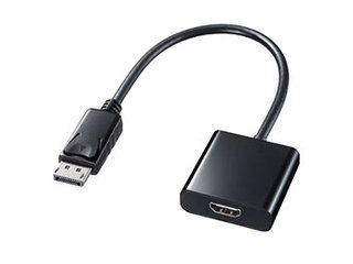 サンワサプライ 【5個セット】 サンワサプライ DisplayPort-HDMI変換アダプタ AD-DPHD04X5