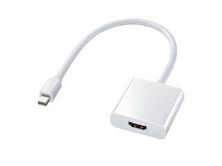 サンワサプライ 【5個セット】 サンワサプライ Mini DisplayPort-HDMI変換アダプタ AD-MDPHD04X5