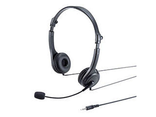 サンワサプライ 【5個セット】 サンワサプライ 4極対応ヘッドセット MM-HS407BKX5