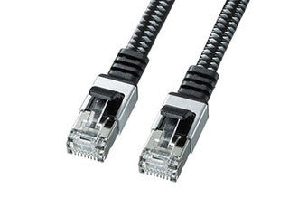 サンワサプライ 【5個セット】 サンワサプライ カテゴリ6AメッシュフラットLANケーブル KB-FL6AME-15BKX5