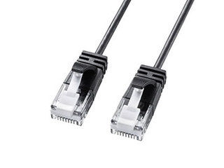 サンワサプライ 【5個セット】 サンワサプライ カテゴリ6A極細LANケーブル ブラック KB-SL6A-05BKX5の通販は 6,152円