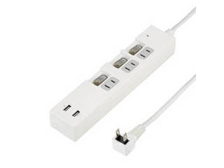 YAZAWA 5個セット YAZAWA 個別スイッチ付3AC2USB3.4A2mホワイト Y02KS532WH2UX5 10,039円