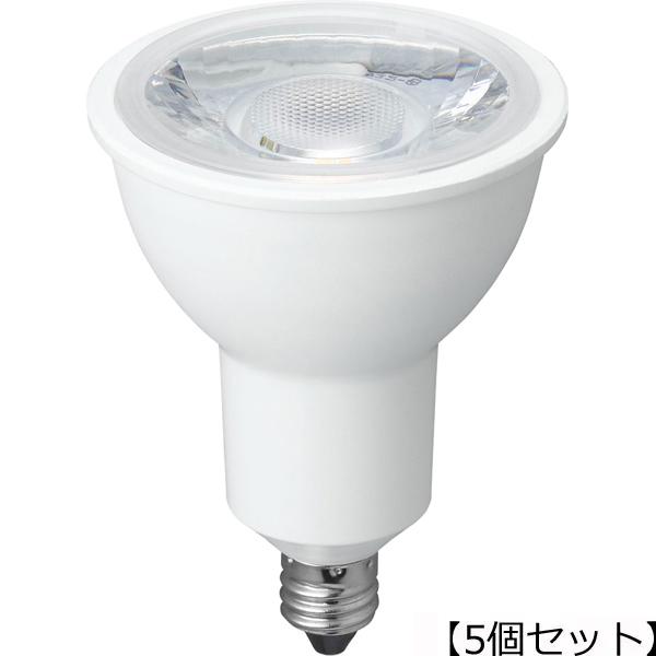 YAZAWA 【5個セット】YAZAWA ハロゲン形LED 超広角 電球色 調光対応 LDR7LWWE11D2X5
