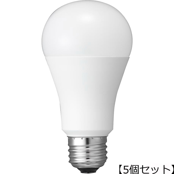 YAZAWA 【5個セット】YAZAWA 一般電球形LED 100W相当 電球色 LDA14LGX5