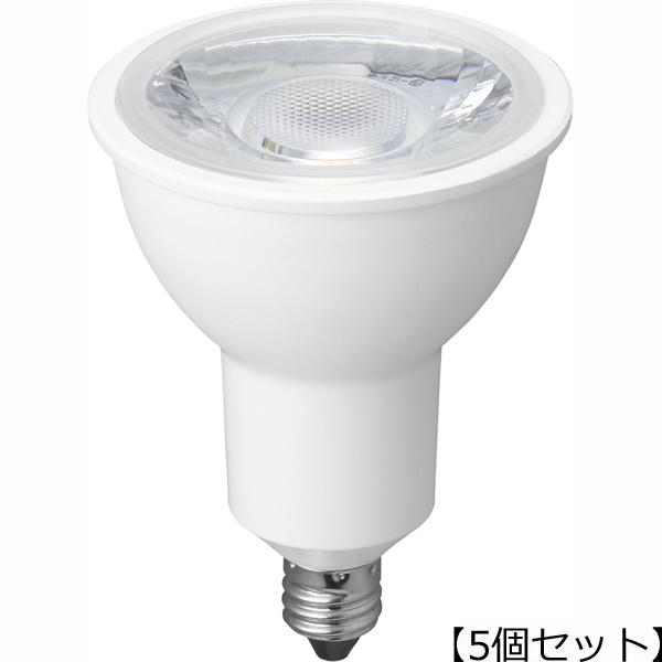 YAZAWA 【5個セット】YAZAWA ハロゲン形LED 中角 電球色 LDR7LME11/2X5