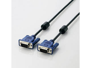 ELECOM エレコム 5個セット エレコム RoHS準拠 D-Sub15ピン(ミニ)ケーブル CAC-15BK/RSX5